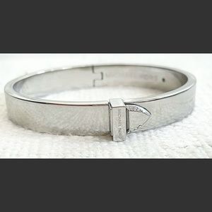 Authentic Michael Kors Sliver tone bangle bracelet